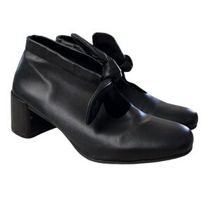 ALL BLACK brand leather heels size 38